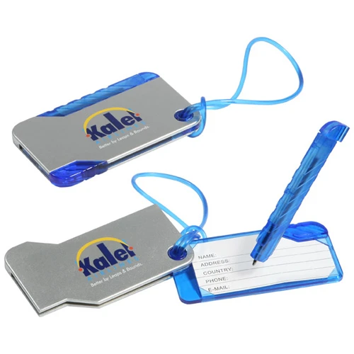 Promotional Hideaway Luggage Tag and Pen