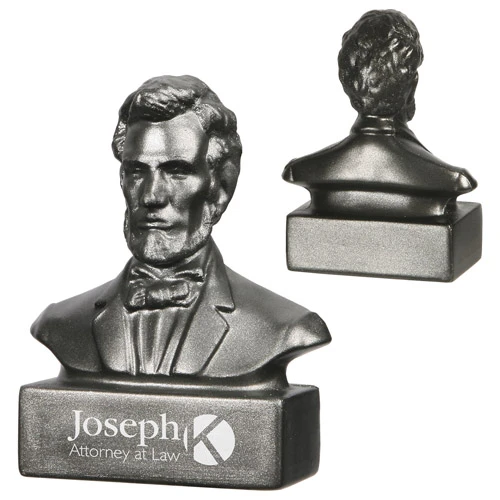 Promotional Abraham Lincoln Bust Stress Ball