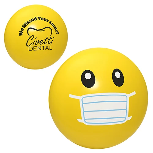 Promotional Emoji Face Mask Stress Ball