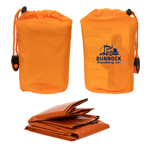 Promotional Emergency Poncho with Whistle