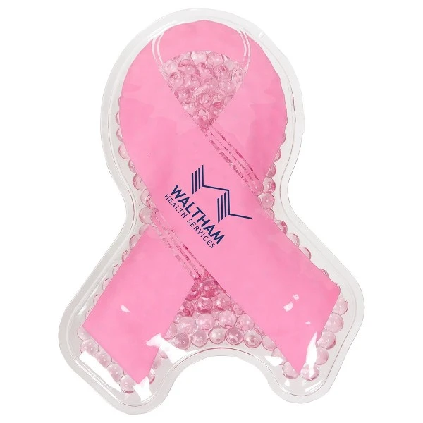 Promotional Pink Ribbon Aqua Pearls™ Hot/Cold Pack