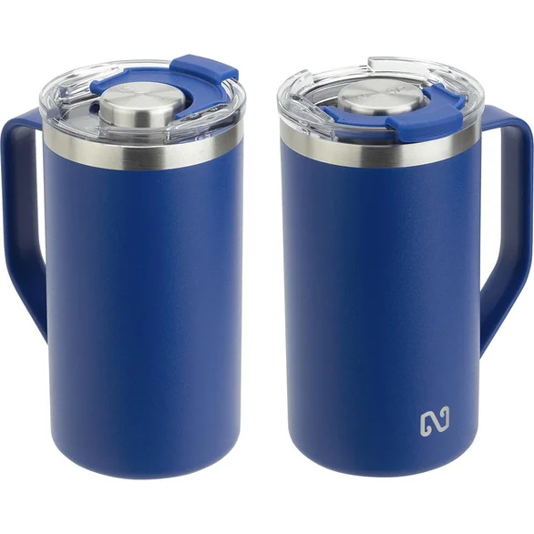 Promotional Blue NAYAD™ Metro 20 oz Stainless Double Wall Mug