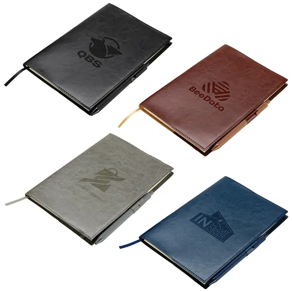 Promotional Conclave Refillable Leatherette Journal with Pen