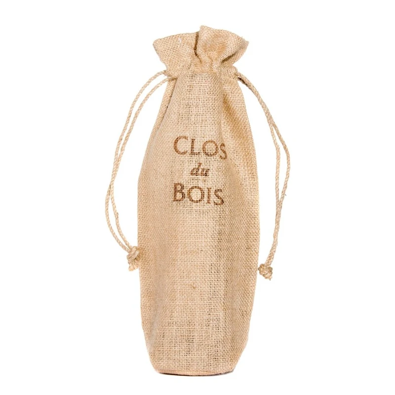 Promotional Jute Pull-String Vino-Sack™