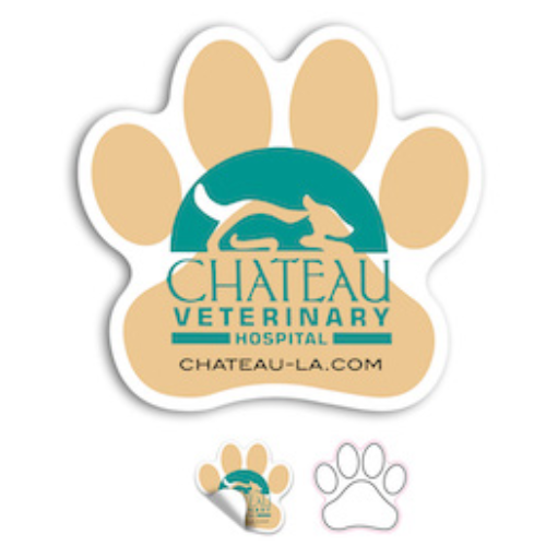 Promotional Paw Shape Sticker