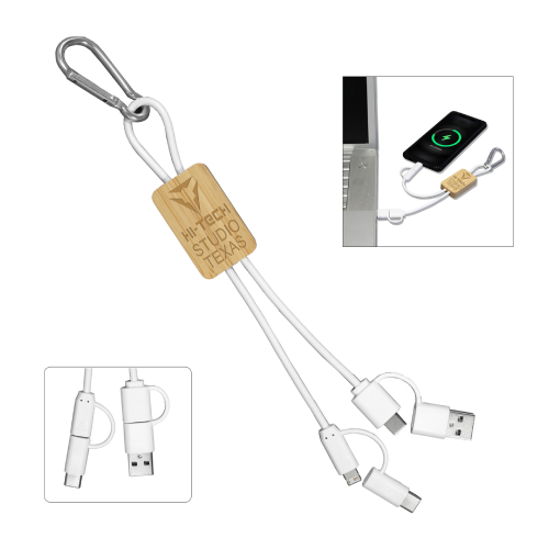 Promotional Bamboo Charging Cable