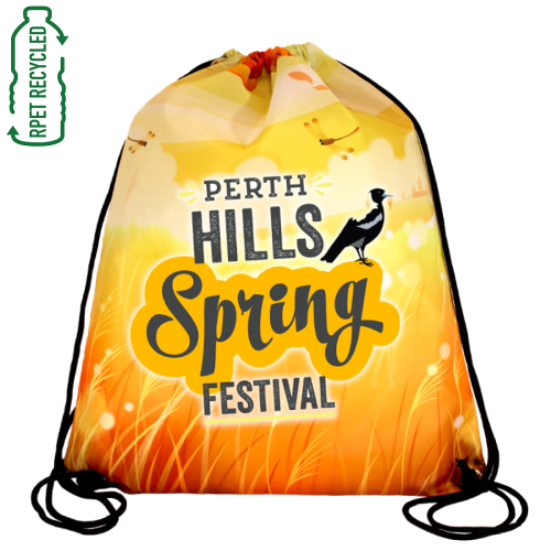 Promotional Full Color Imprint Drawstring Backpack