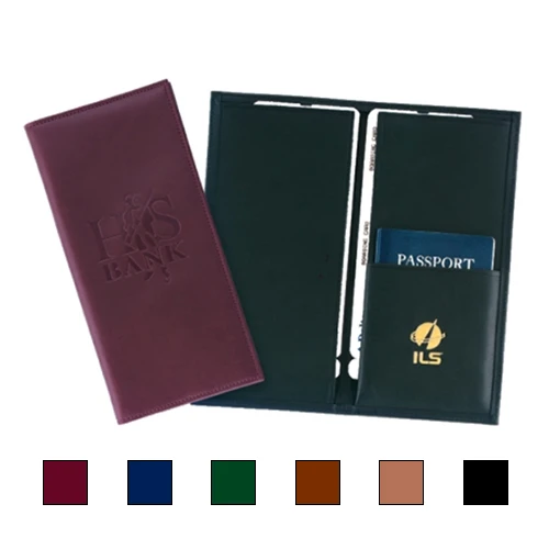Promotional Leather Airline Ticket & Passport Holder