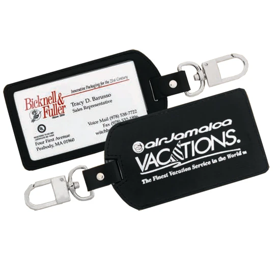 Promotional Destination Leather Luggage Tag