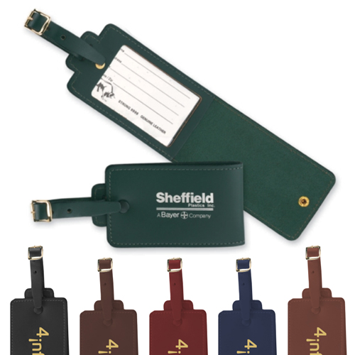 Promotional Deluxe Leather Luggage Tag