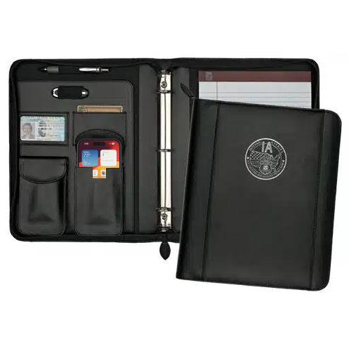 Promotional Solutions Leather Ring Binder Folio