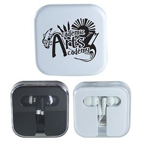 Promotional Earbuds in Acrylic Case