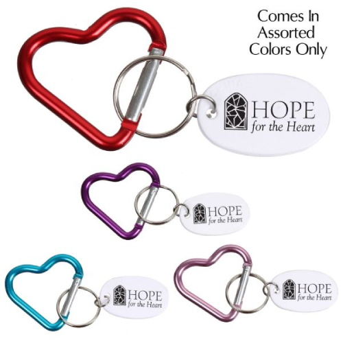 Promotional Mini Heart Carabiner