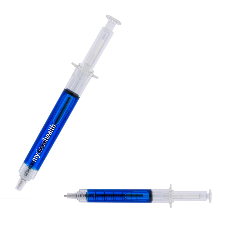 Ballpoint Clicker Syringe Pens Promotional Ballpoint Clicker Syringe Pens