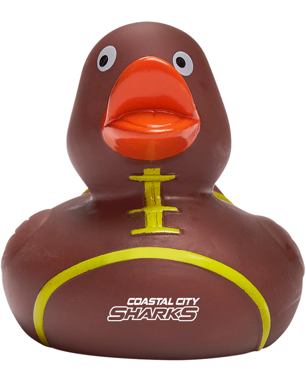 Football Shape Rubber Ducks Promotional Football Shape Rubber Ducks