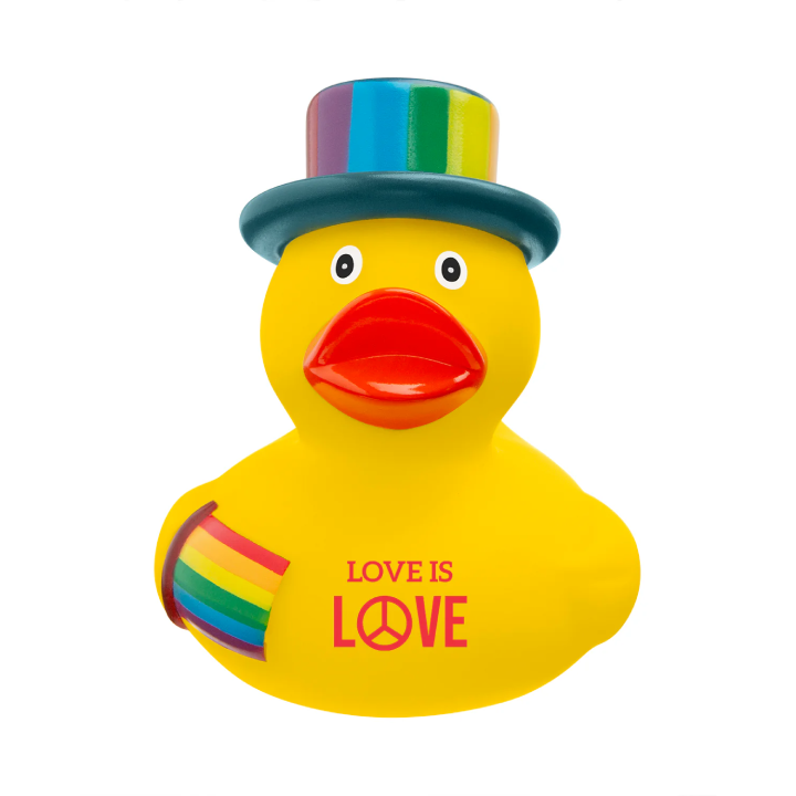 Rainbow Pride Rubber Duck Promotional Rainbow Pride Rubber Duck