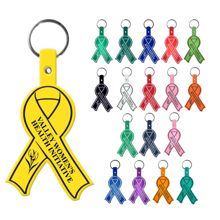 Awareness Ribbon Flexible Keytag Promotional Awareness Ribbon Flexible Keytag