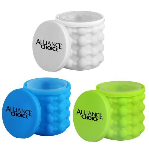 Promotional Silicone Ice Cube Maker & Bucket 