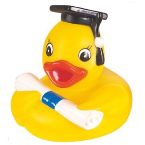 Promotional Rubber Graduation Duck