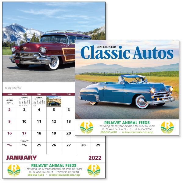 Car Themed Calendars | Promotional Automotive Wall Calendars