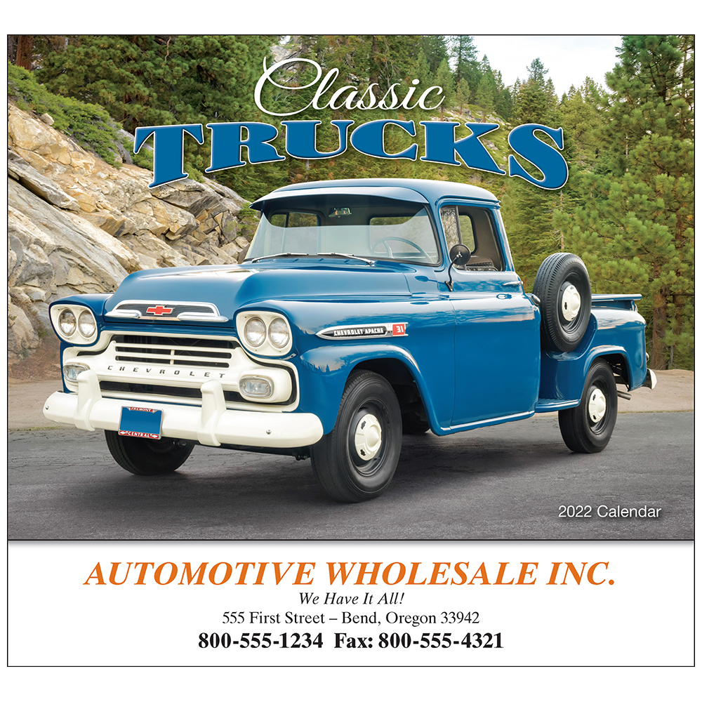 Classic Trucks Calendar | Transportation Calendars | 1.56 Ea