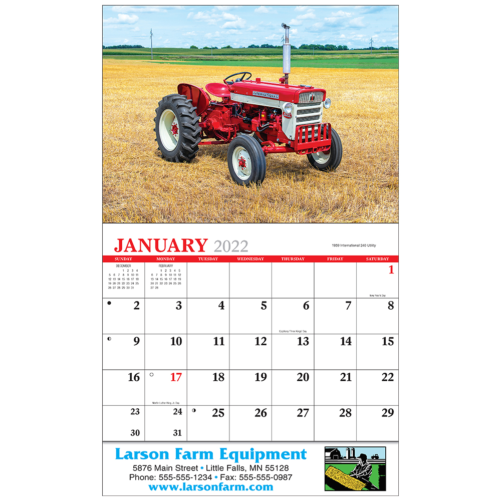 Legendary Tractors Calendar Trucks & Tractor Calendars 1.56 Ea