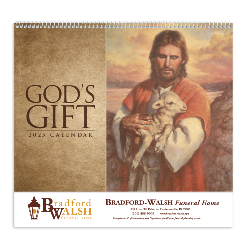 Promotional God's Gift Calendar w Funeral Pre-Planning Sheet