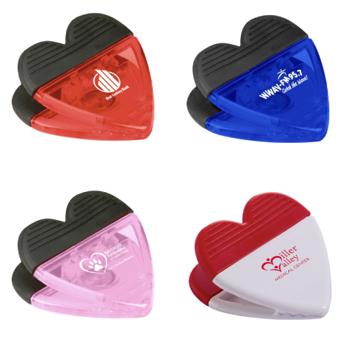 Promotional Heart Power Clip