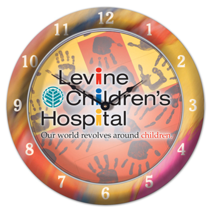 Full Color Case & Dial Wall Clock - 10.75 Promotional Full Color Case & Dial Wall Clock - 10.75