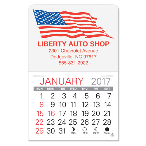 Patriotic Value Stick Calendar | Promotional Patriotic Value Stick ...