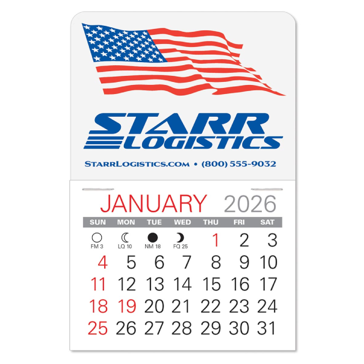Patriotic Value Stick Calendar Promotional Patriotic Value Stick Calendar