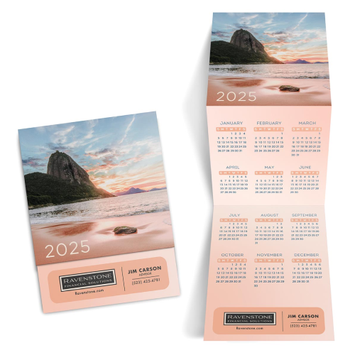 Promotional Beach Trifold Calendar