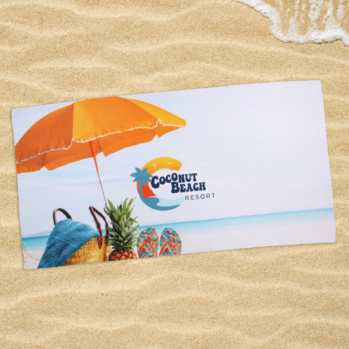 Sublimated RPET Beach Towel Promotional Sublimated RPET Beach Towel
