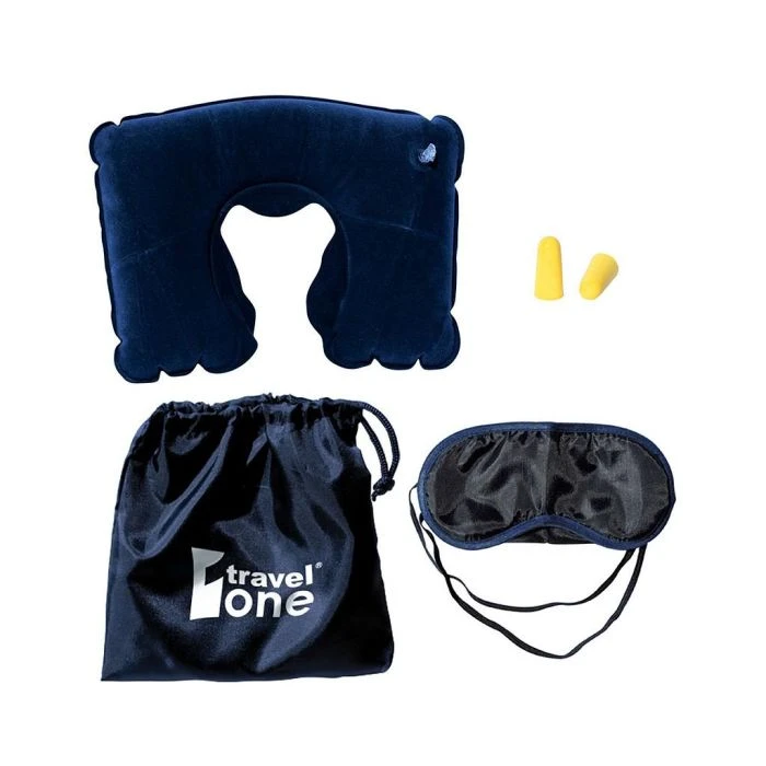 Promotional Travel Pillow Kit W/Ear Plugs & Eye Mask