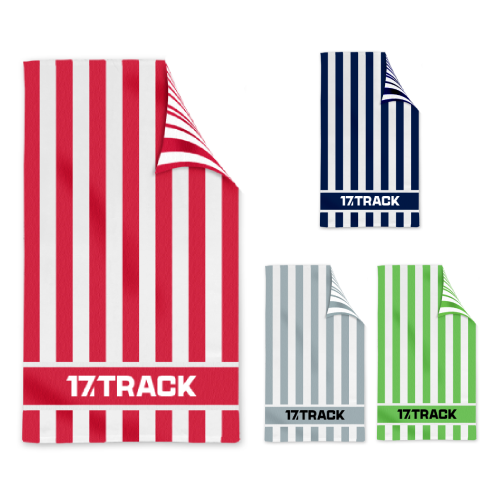 Promotional Double Sided Cabana Stripe Beach Towel