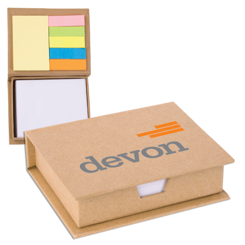 Promotional Eco-Recycled Memo Case with Sticky Notes