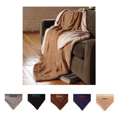 Promotional Oversized Micro-Mink Sherpa Blanket