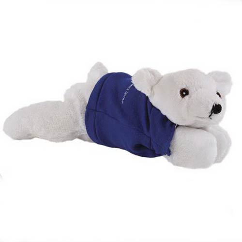Promotional Laying Beanie Polar Bear