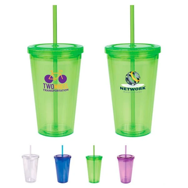 Promotional 16oz Double Wall Cool Acrylic Tumbler 