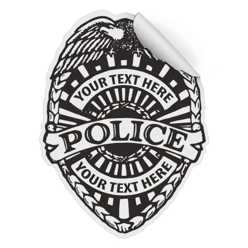 Promotional Police Badge Sticker