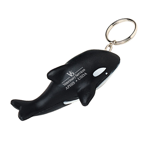 whale plush keychain