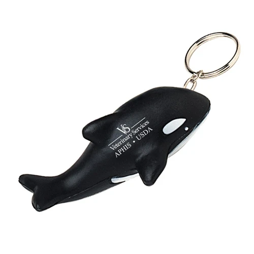 Promotional Orca Killer Whale Squeezie Keychain