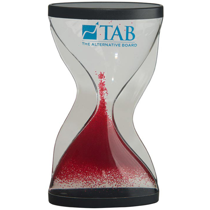 Large Red Times Up Sand Timer Promotional Large Red Times Up Sand Timer