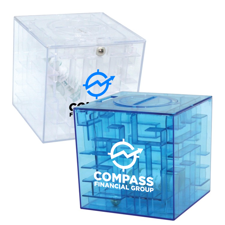 Money Maze Cube Bank Promotional Money Maze Cube Bank