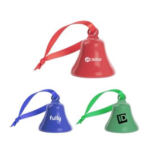 Promotional Ornament Bells with Ribbon