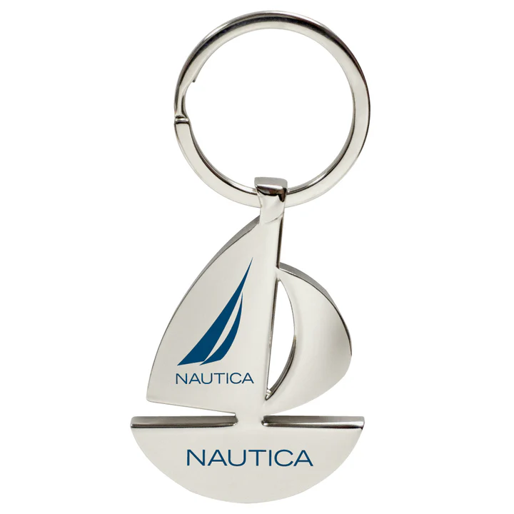 Promotional Metal Sailboat Keychain