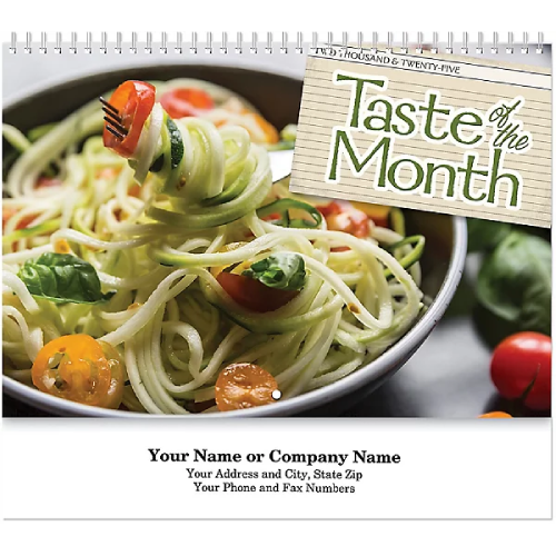 Taste of the Month Wall Calendar