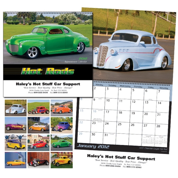 Hot Rods Calendar Promotional Hot Rods Calendars Imprinted with your Logo